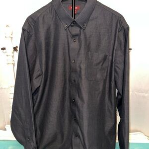 Men's Black Button-Up Shirt